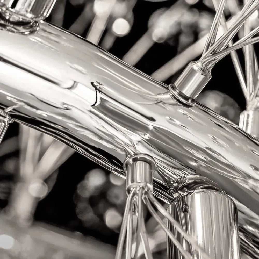 Lustra Suspendata Crystal Dandelion Silver XXL Lighting Fixtures