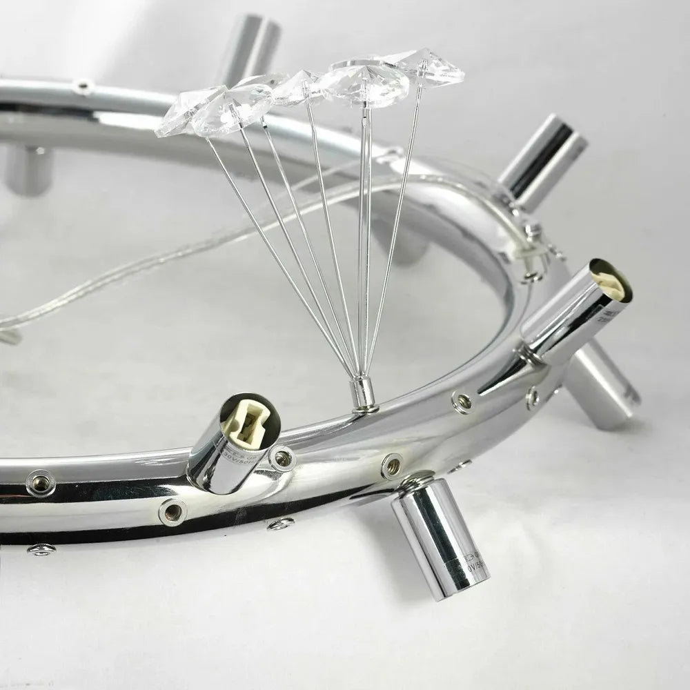 Lustra Suspendata Crystal Dandelion Silver XXL Lighting Fixtures