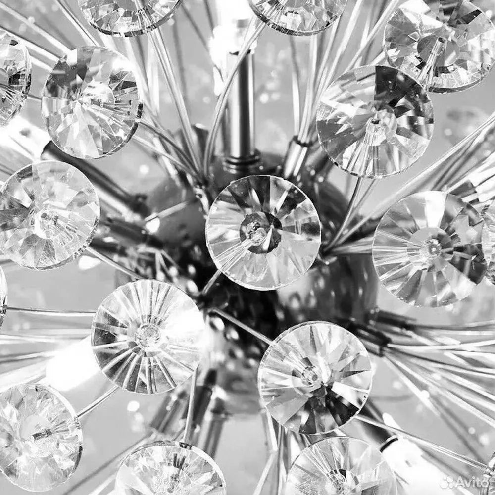 Lustra Suspendata Crystal Dandelion Silver XXL Lighting Fixtures