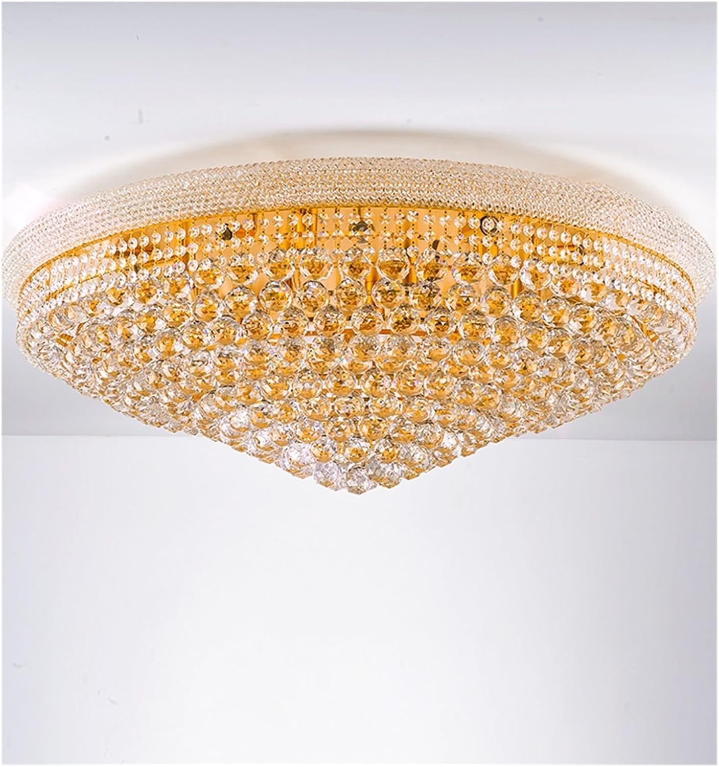 Lustra LED Aplicata Crystal Dome Telecomanda si RGB Chandeliers