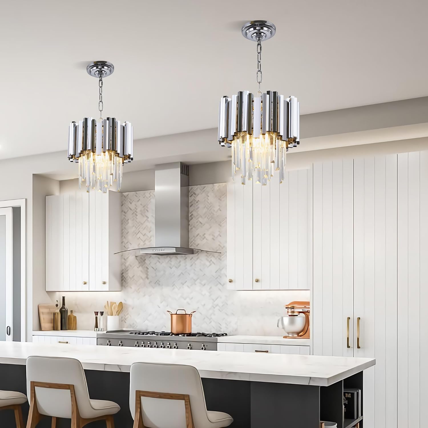 Candelabru Cristal Glory Silver 30Cm Chandeliers Crystal