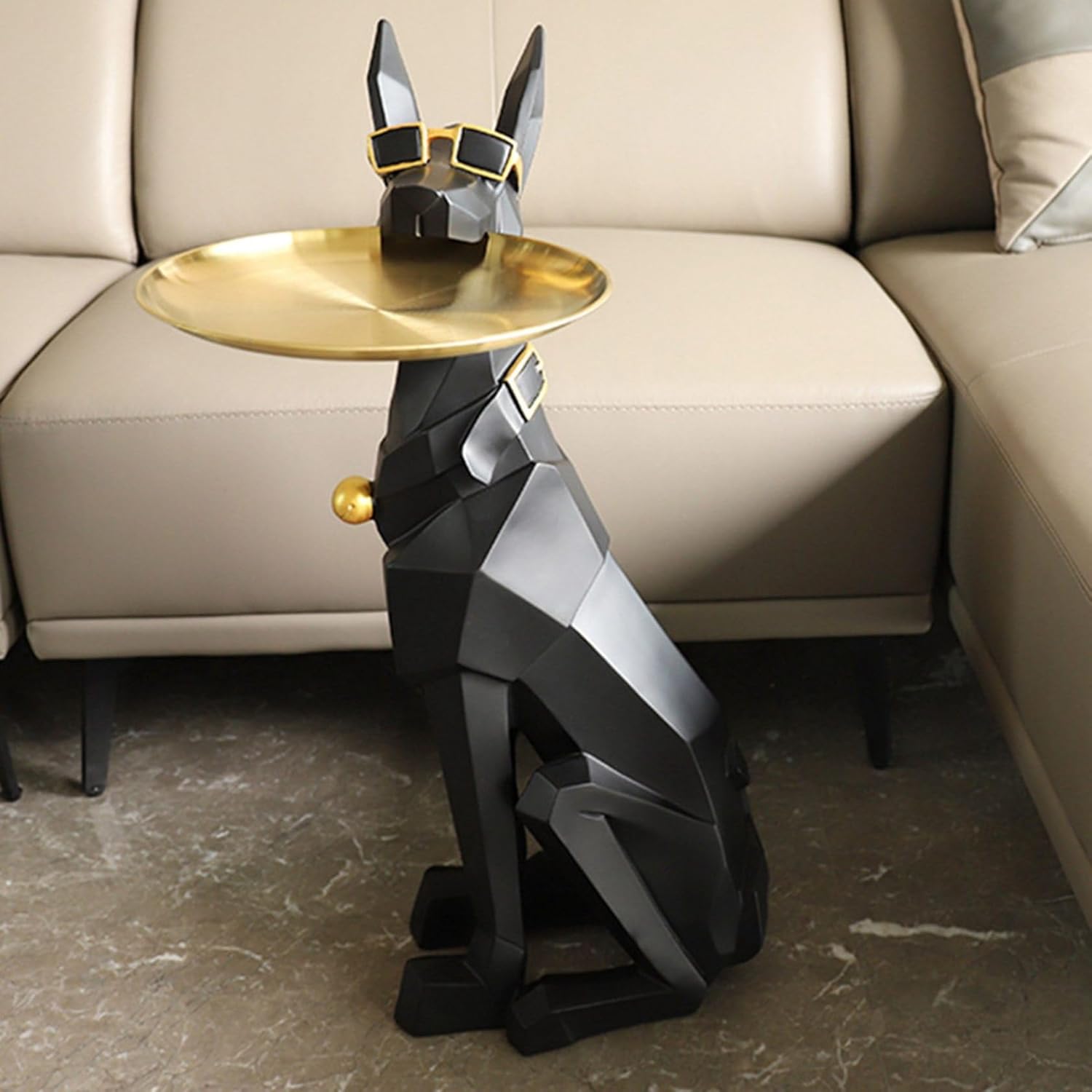Statueta Decorativa Geometrica Obsidian Hound STATUETA / NEAGRA