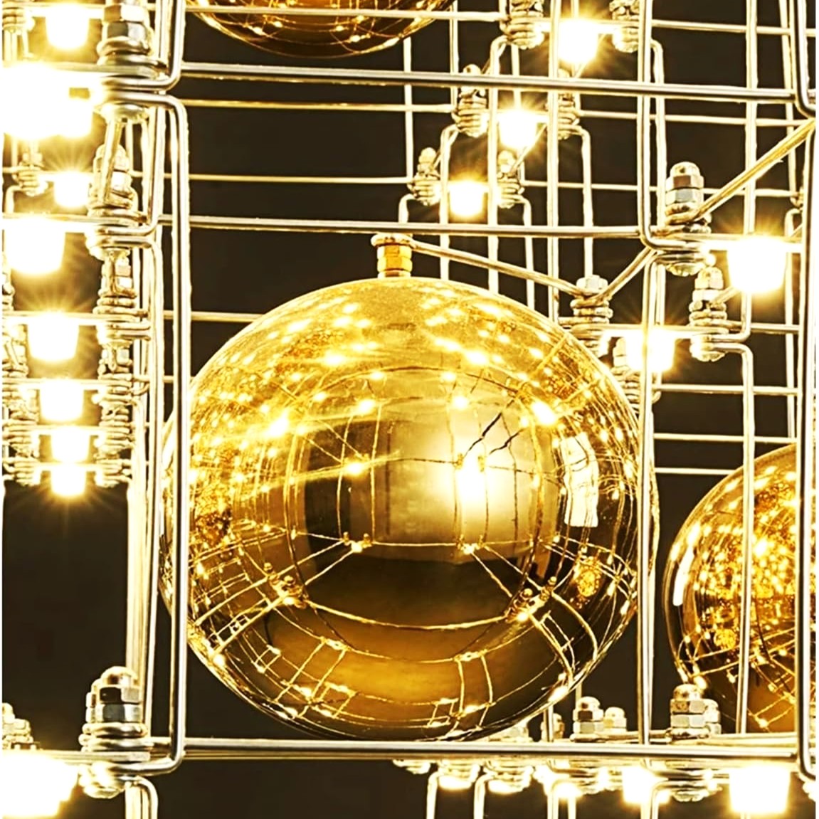 Lustra LED Suspendata Luxury MAGNUS HEART CROM + AURIU / LUXURY Lighting Fixtures