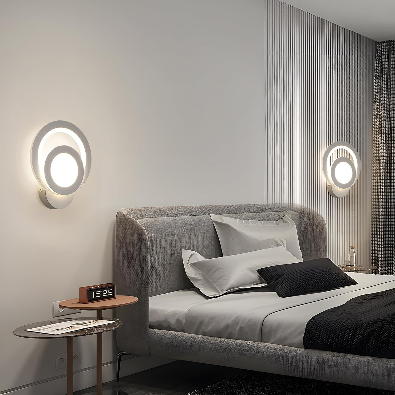 Aplica LED Perete MUSE Alba Echivalent 100W APLICA PERETE / ALBA / CIRCLE DESIGN Wall Light Fixtures