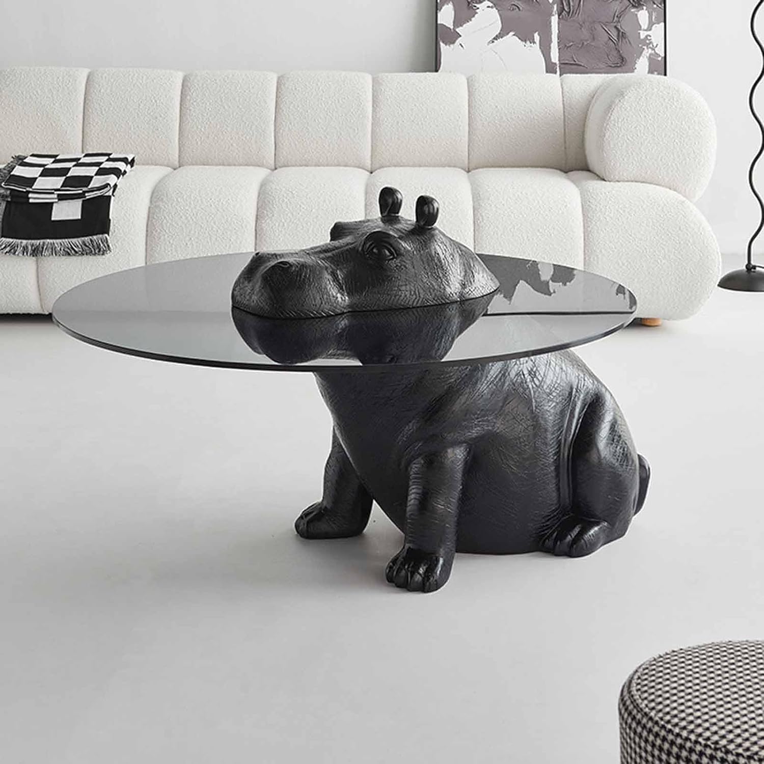 Masa Decorativa Moderna Hippo Savannah MASA DECORATIVA / NEAGRA / 100CM decorative table
