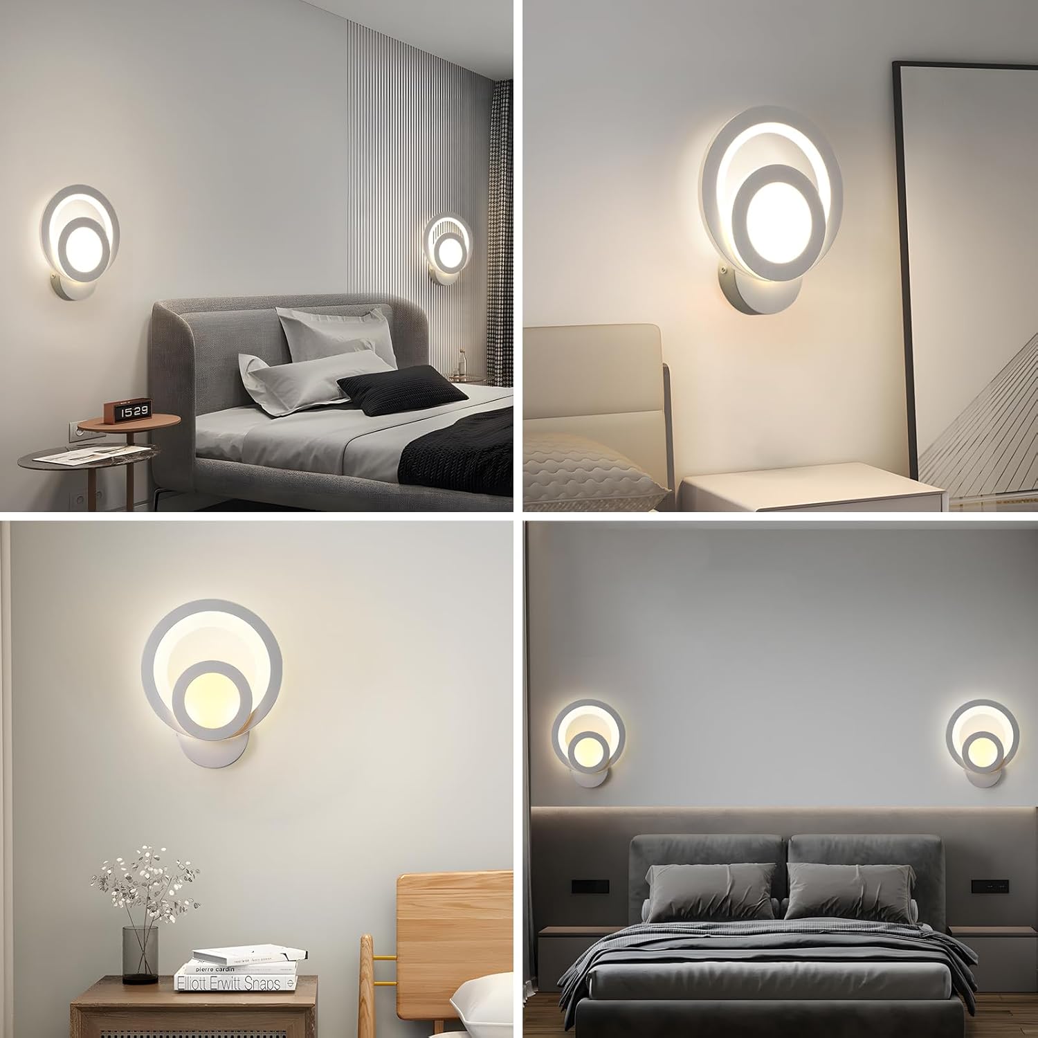 Aplica LED Perete MUSE Alba Echivalent 100W APLICA PERETE / ALBA / CIRCLE DESIGN Wall Light Fixtures