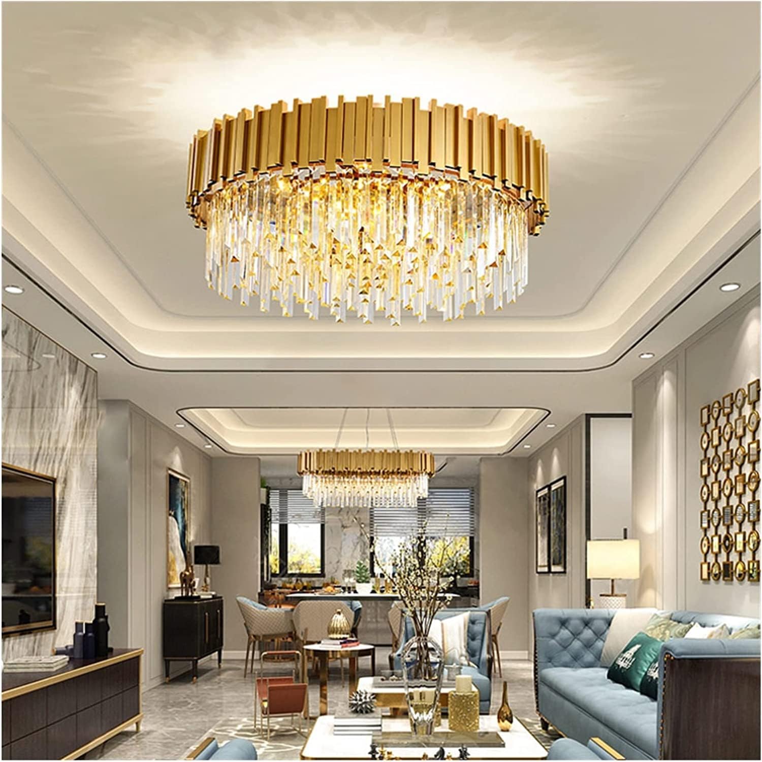 Candelabru Aplicat Cristal GLORY GOLD GRANDE 750mm AURIE / CRISTAL / 75CM Chandeliers Crystal