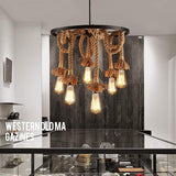 Lustra Retro Design Circle 6xE27 V2 - A378-6