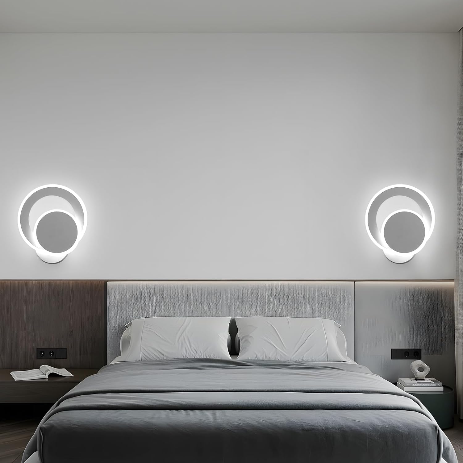 Aplica LED Round Reglabila Alba Echivalent 150W ALBA / CIRCLE DESIGN / APLICA PERETE Wall Light Fixtures