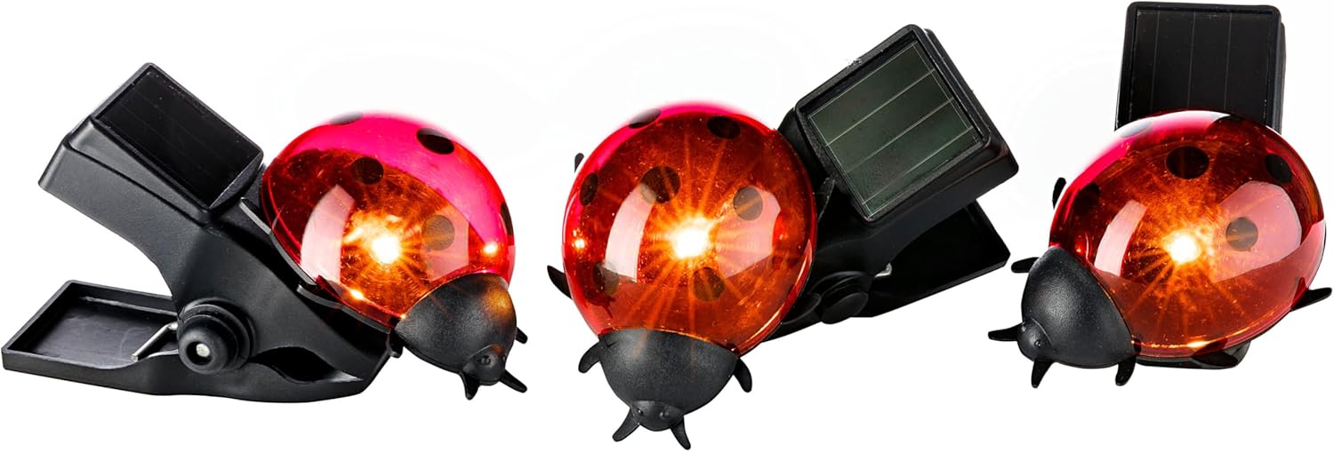 Gargarita Cu Incarcare Solara Ladybug Rgb Solar Lamp