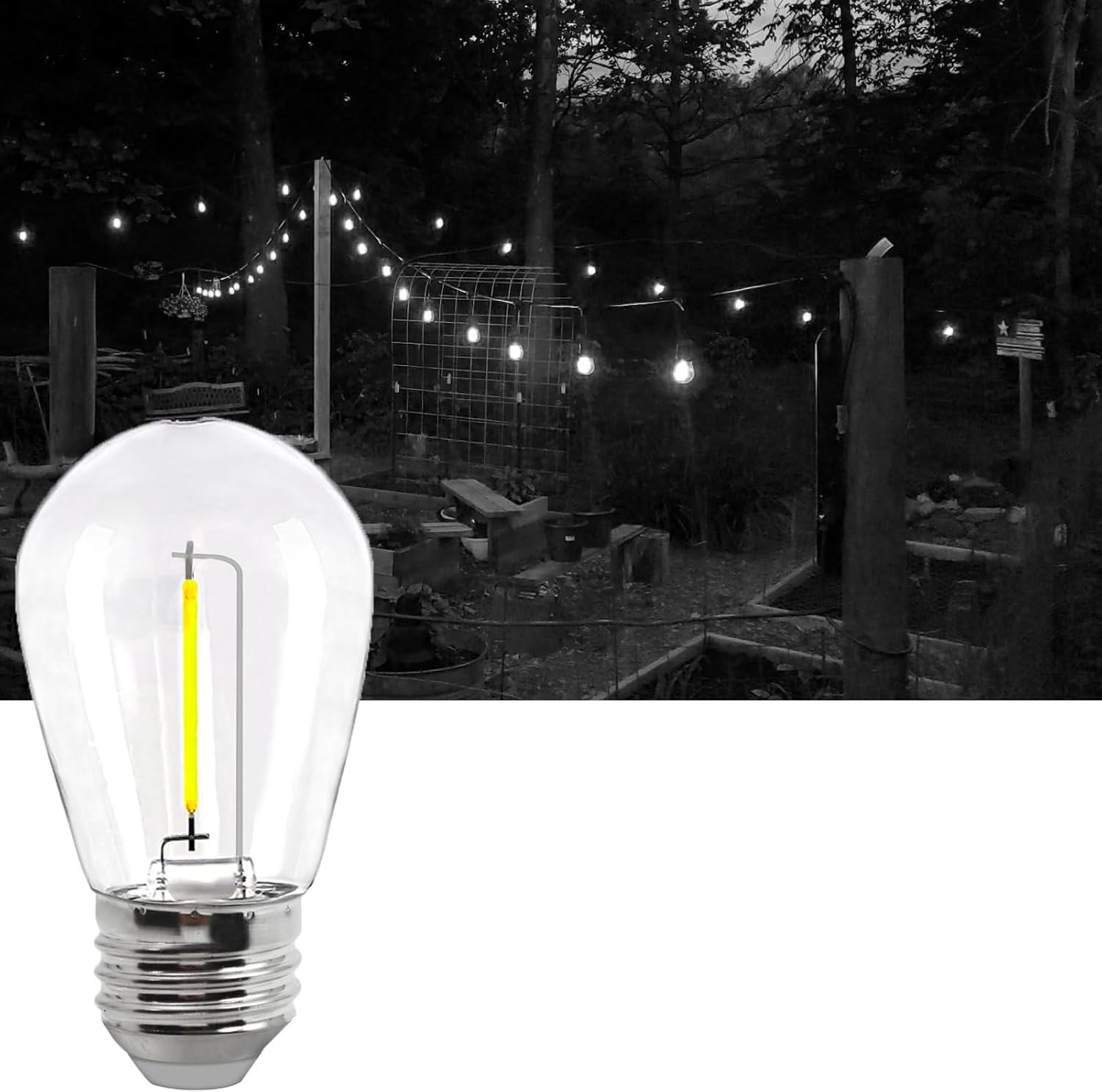 Bec LED E27 1.5W Filament E27 / ALB CALD / FILAMENT LED LED BULB