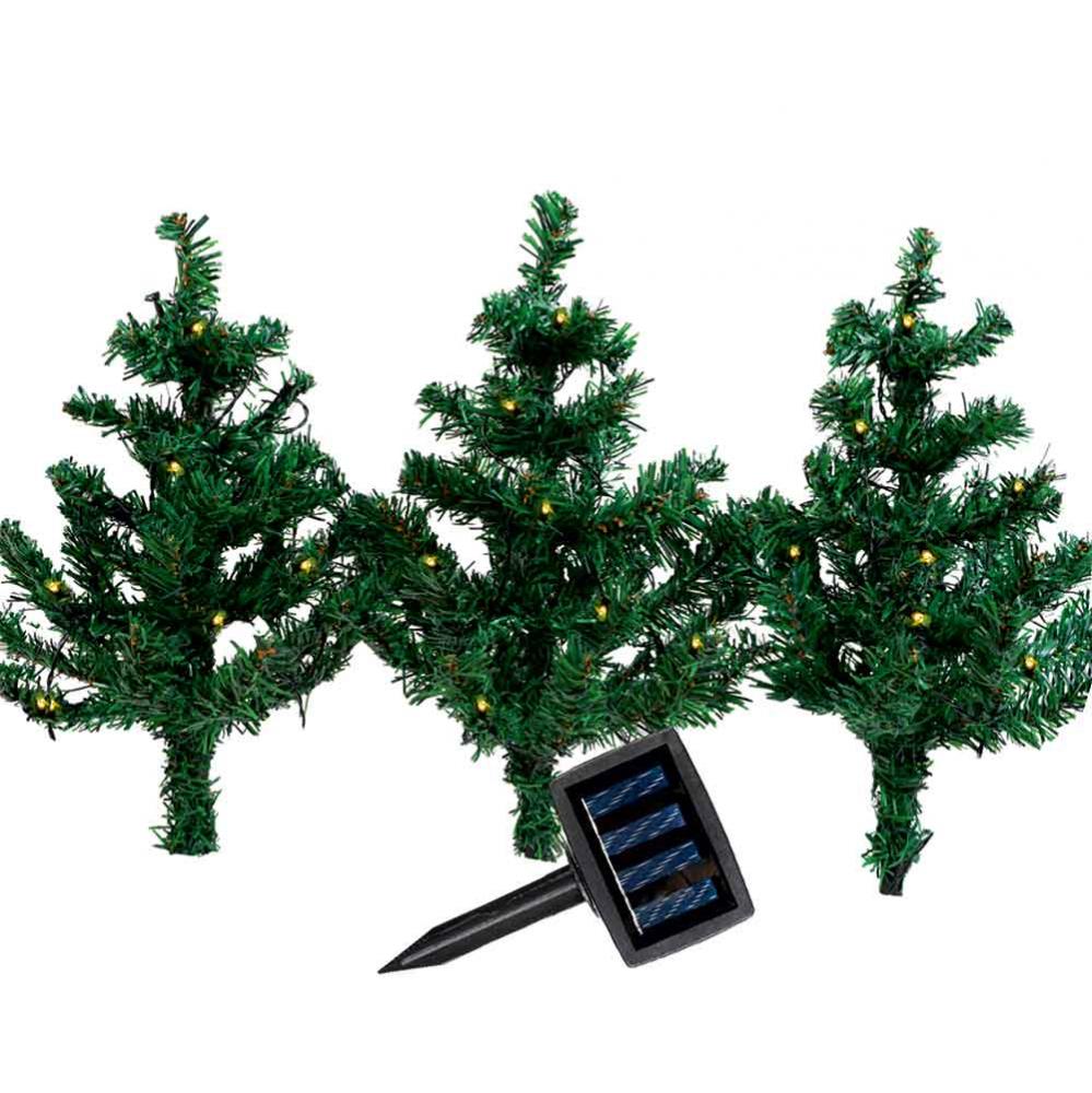 Set 3 Braduti Artificiali Craciun Solari 47Cm Christmas Tree