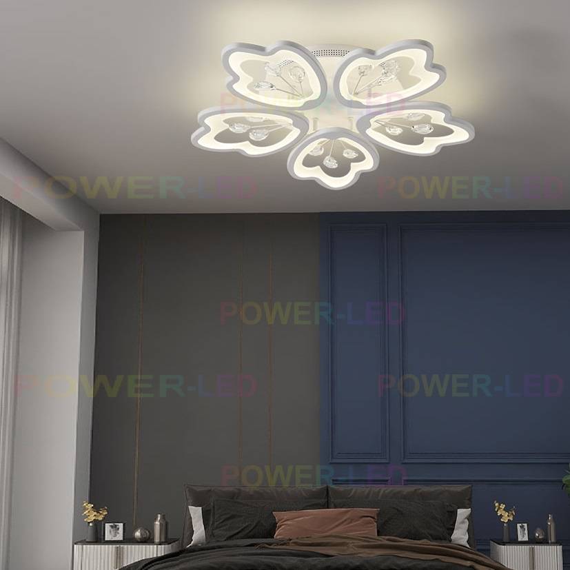 Lustra Led 140W Leafs Telecomanda Lighting Fixtures