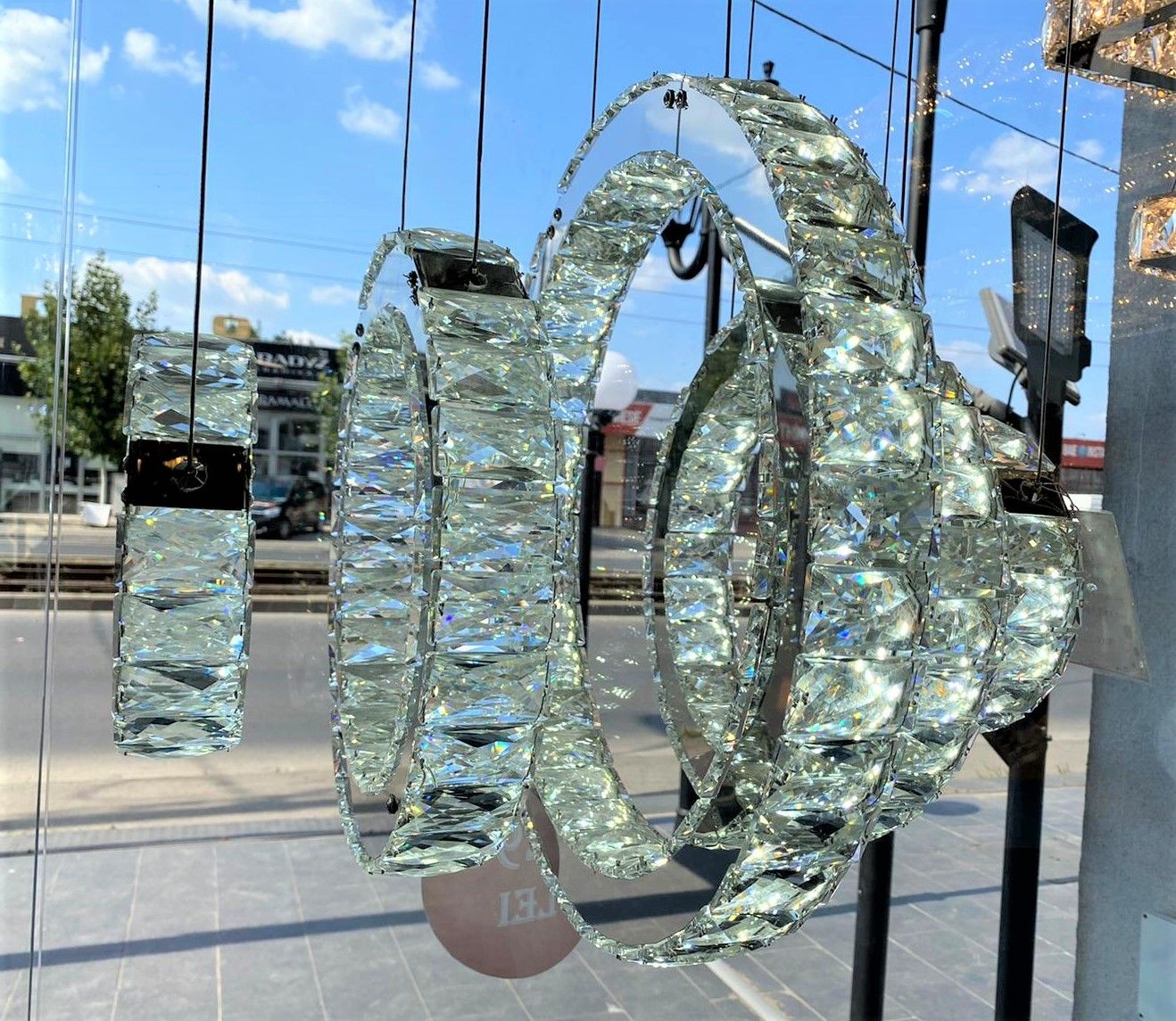 Lustra Led 87W Cristal 5 Segmente Chandeliers