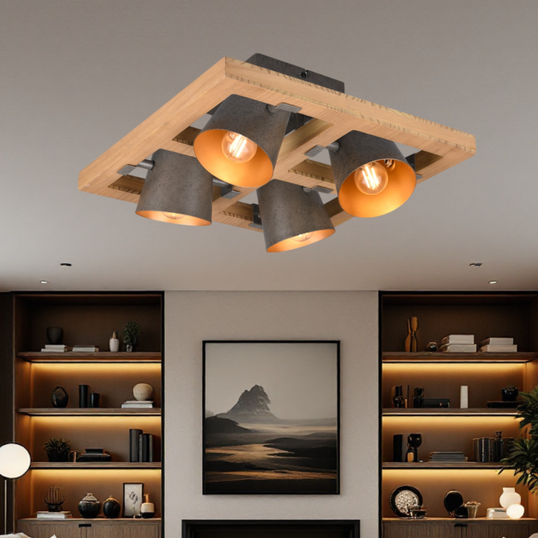 Lustra 4xE14 Lyssé 25W LEMN Lighting Fixtures