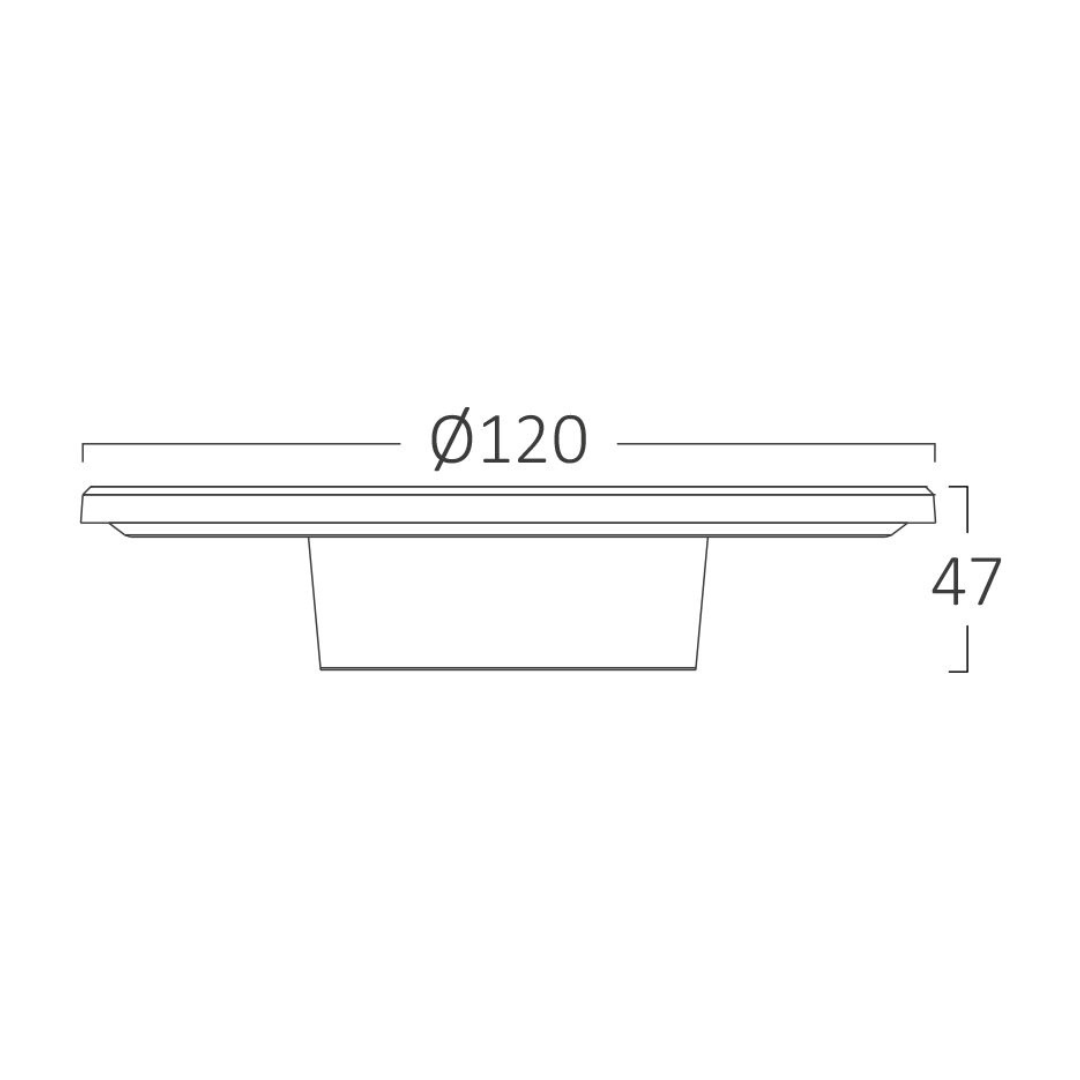 Aplica LED Interior PALERMO White ALBA / 12CM Wall Light Fixtures