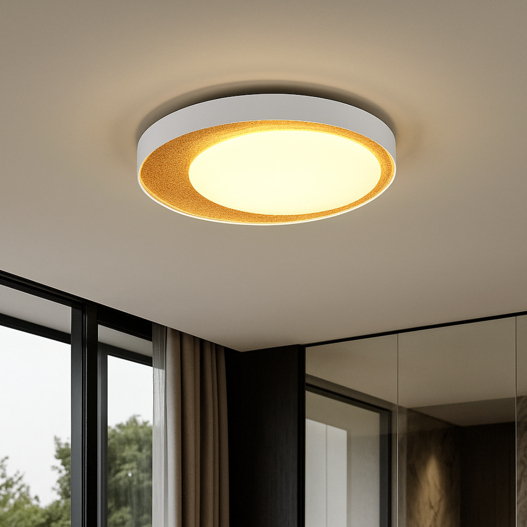 Lustra LED ALETA Gold CIRCLE DESIGN / AURIE / 45CM CEILING LIGHT