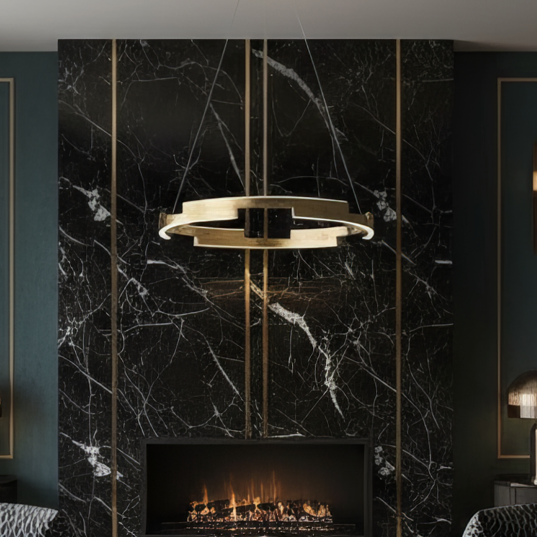 Lustra LED Orbis Cu Telecomanda Wifi 2.4G Gold 3 Culori AURIE / SUSPENDATE / 60CM Lighting Fixtures