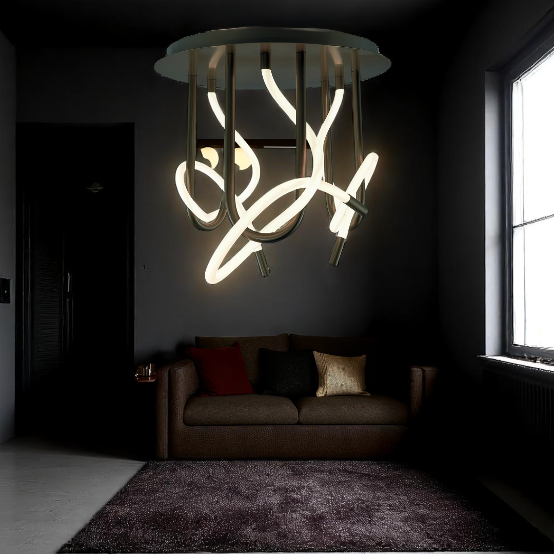 Lustra LED 45W Pleno NEAGRA / 50CM / MINIMALIST DESIGN Lighting Fixtures