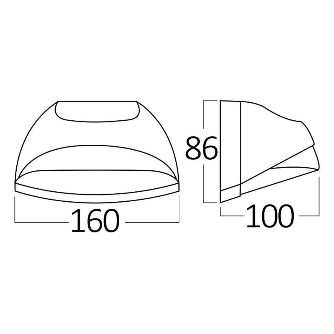 Aplica LED Exterior PIRUS BR-BG40-00502 APLICA PERETE / ARGINTIE Lighting Fixtures
