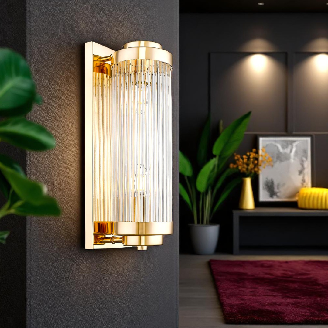 Aplica Perete Gold Luxury Reglabila 2XE14 AURIE / CRISTAL / APLICA PERETE Wall Light Fixtures