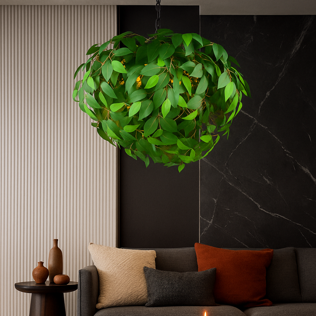 Lustra Suspendata 4x E14 LEAVY NEAGRA Lighting Fixtures