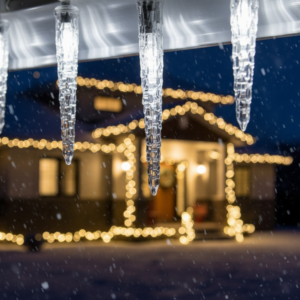 Instalatie LED Turturi Coldvale 72 LED-uri 1.8M Fir Alb IP44