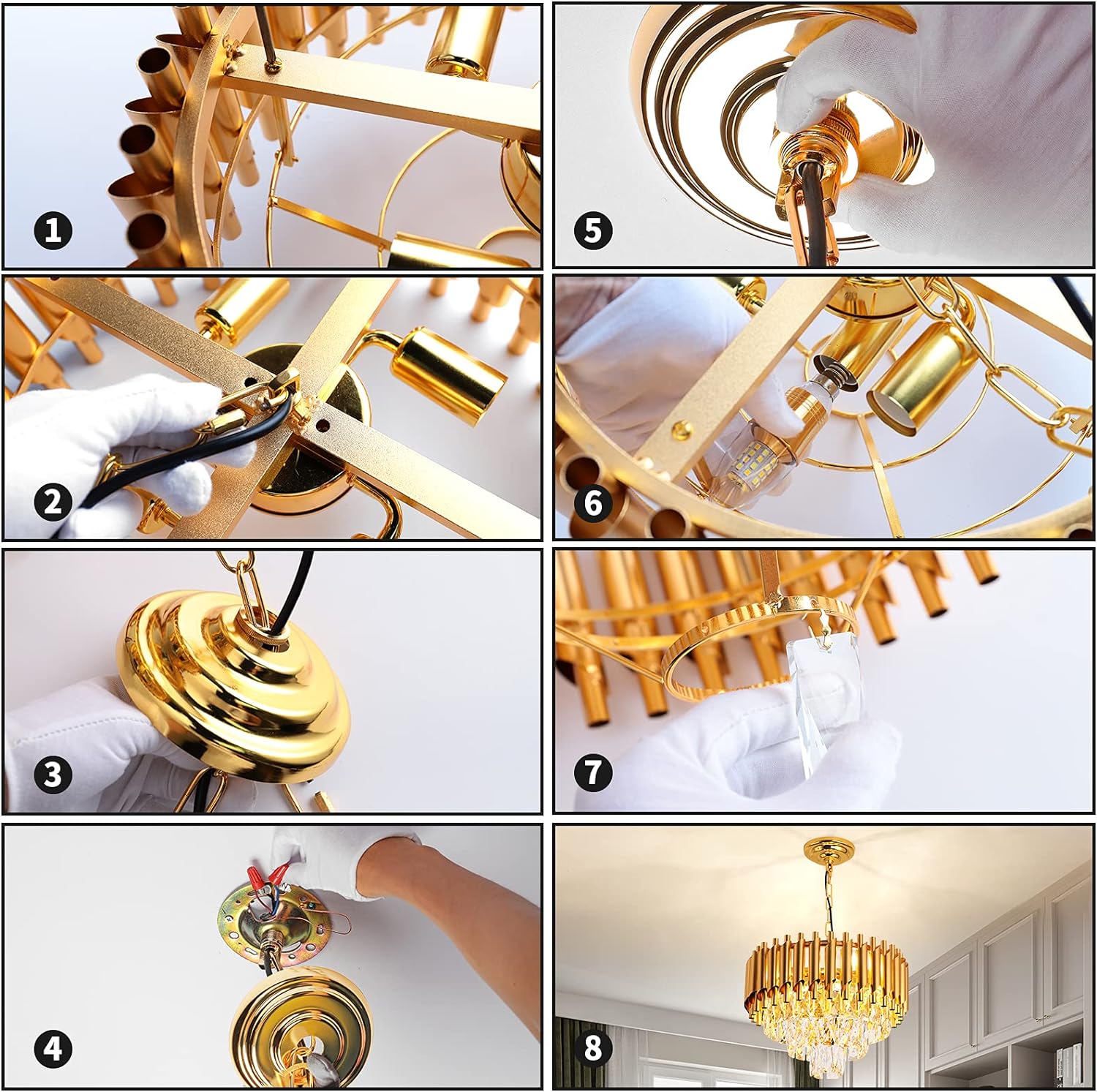 Candelabru Cristal Golden Panther 400Mm Chandeliers Crystal