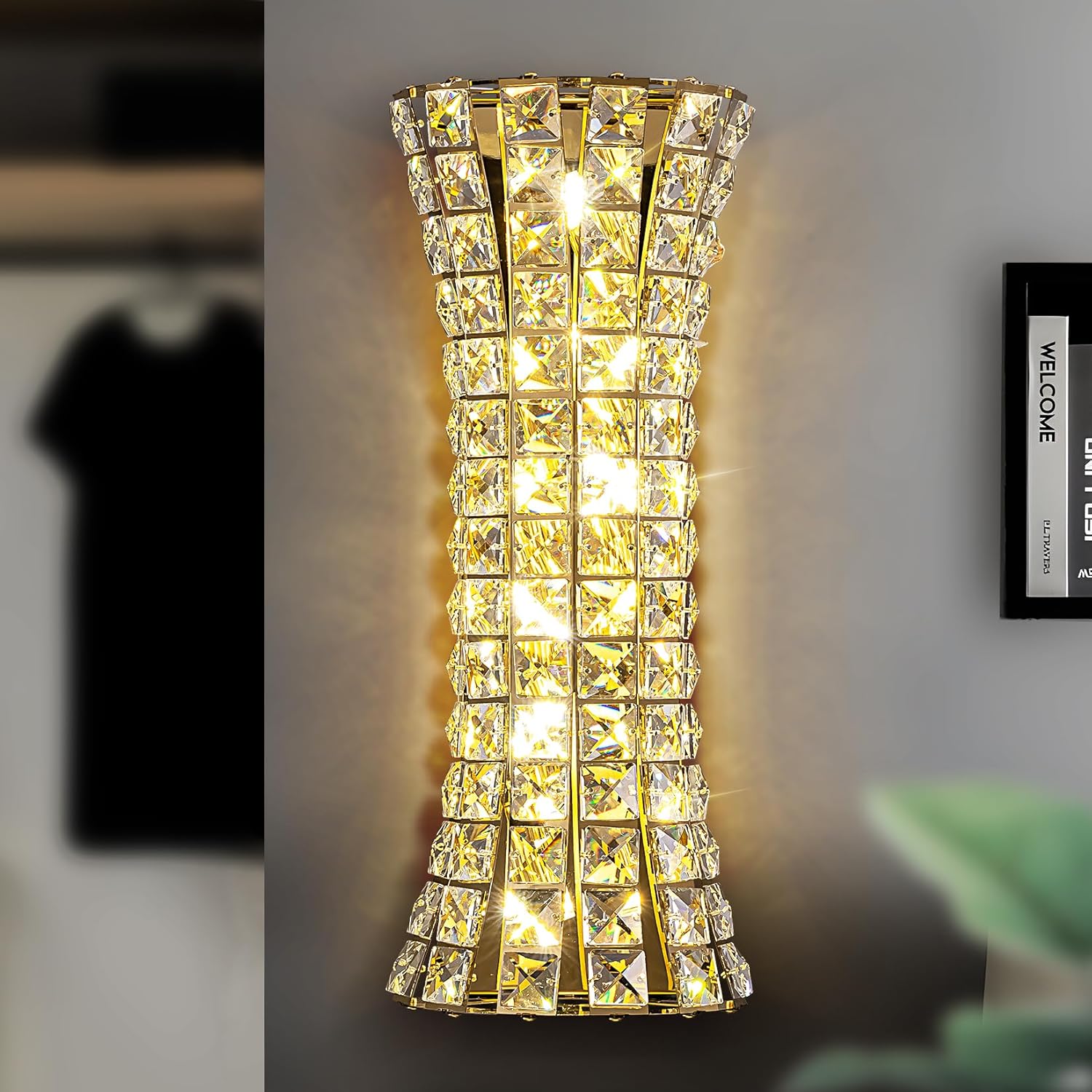 Aplica Cristal Golden Corset Deluxe 50cm AURIE / CRISTAL / APLICA PERETE Wall Light Fixtures