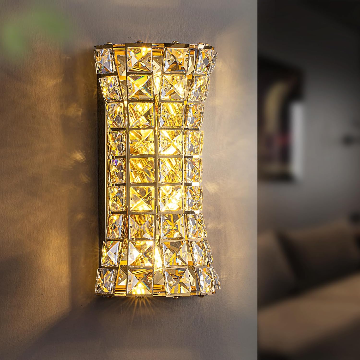 Aplica Cristal Golden Corset Deluxe 35cm AURIE / CRISTAL / APLICA PERETE Wall Light Fixtures