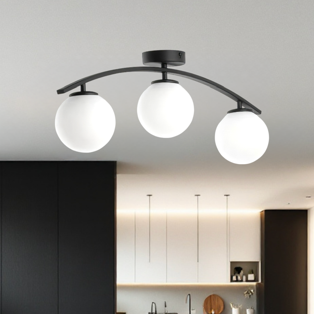 Lustra Abajur 3xE27 Arc Halo - 2601-3 NEAGRA / ABAJUR Chandeliers