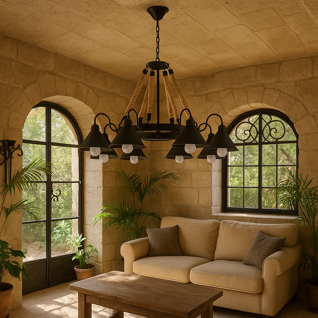 Lustra Suspendata Vintage 8860/8 NEAGRA / VINTAGE Lighting Fixtures