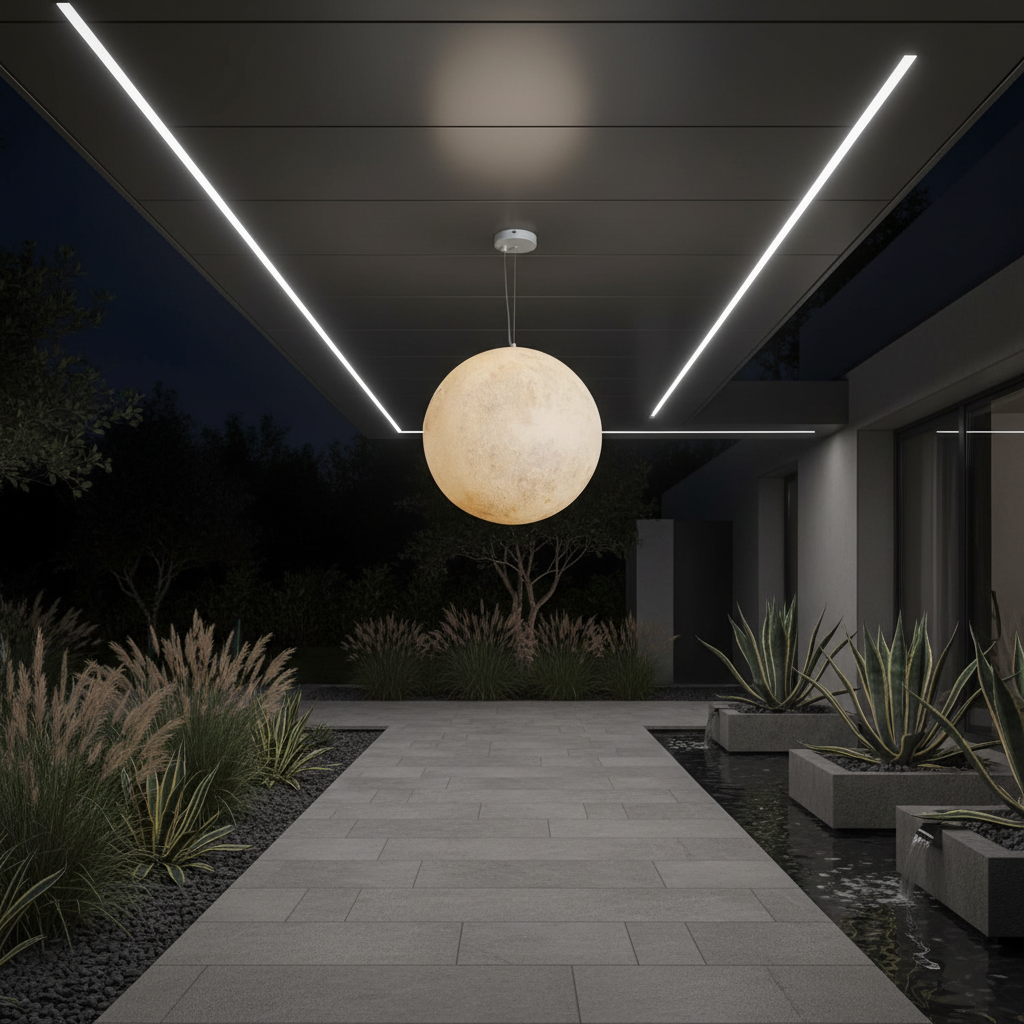 Felinar Glob Suspendat MOONGLOW 40CM