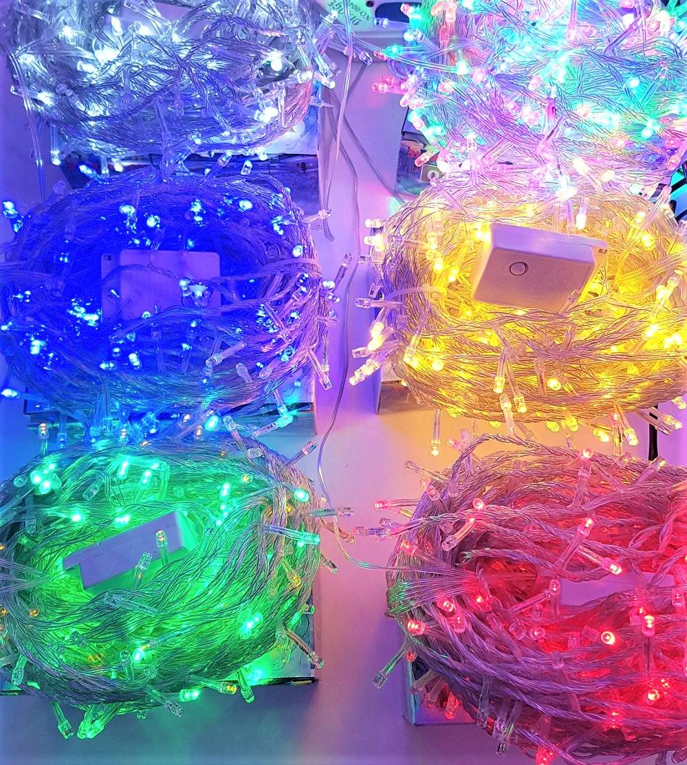 Instalatie Led Liniara 300 Led-Uri 23M Fir Transparent Diverse Culori