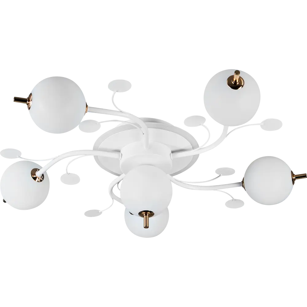 Lustra LED PROP 5+1 WHITE Echivalent 500W