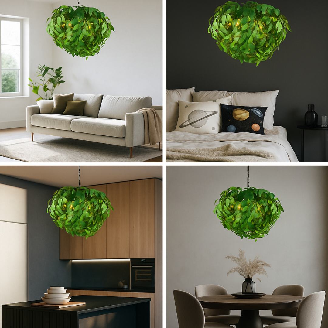 Lustra Suspendata 4x E14 LEAVY NEAGRA Lighting Fixtures