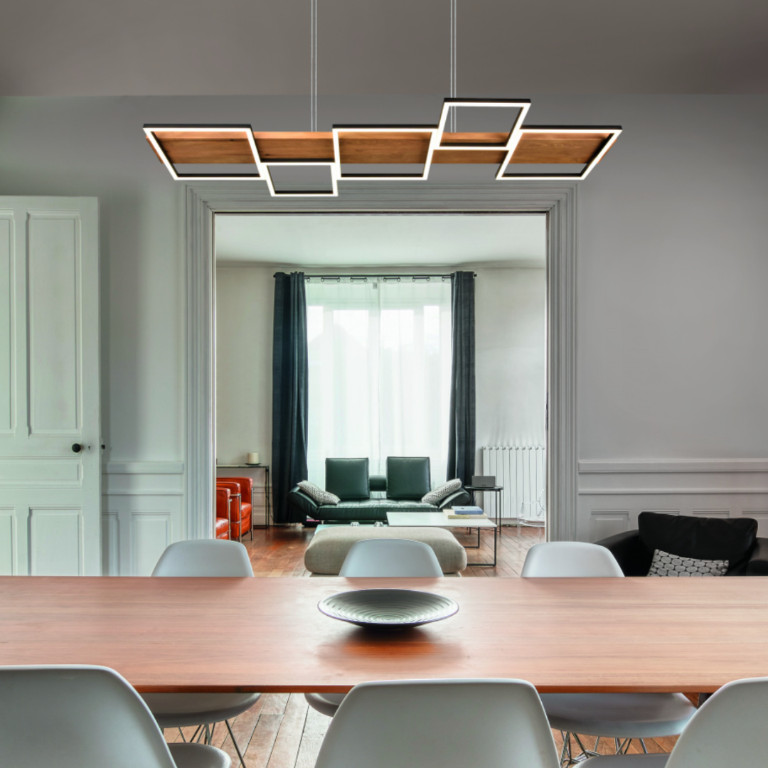 Lustra LED Suspendata WOOD HARPER LEMN / SUSPENDATE Lighting Fixtures