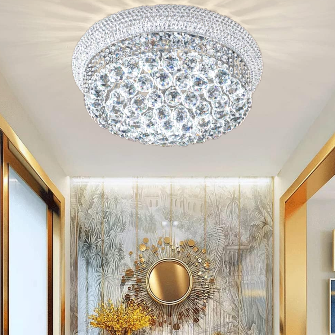 Lustra LED Aplicata Crystal Dome Royale Crom Chandeliers