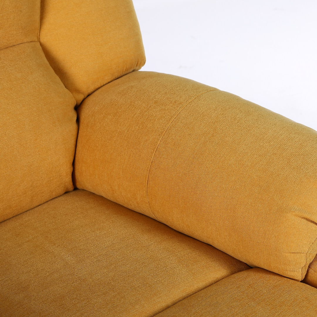 Fotoliu cu Masaj și Încălzire Recliner Electric Galben FOTOLIU CU MASAJ/RECLINER/INCALZIRE / GALBEN Chairs