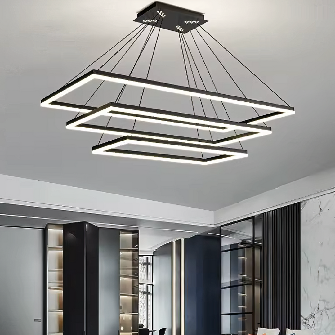 Lustra LED Suspendata Neagra NEAGRA / SUSPENDATE Lighting Fixtures