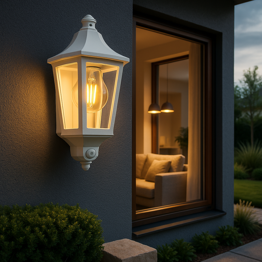 Felinar Exterior cu Senzor DUBLIN ALBA Wall Light Fixtures