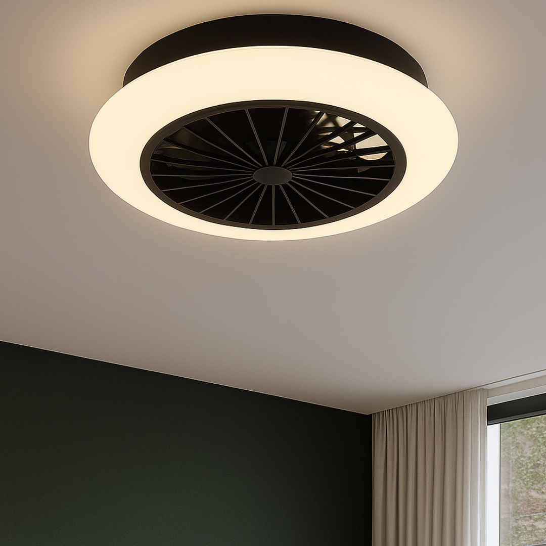 Lustra LED cu Ventilator STRALSUND NEAGRA / VENTILATOR Lighting Fixtures