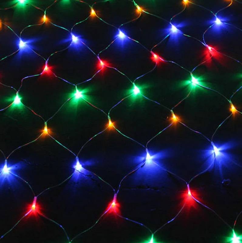 Instalatie LED Perdea Plasa 120 LED-uri 1.5x1.5m fir Transparent Diver