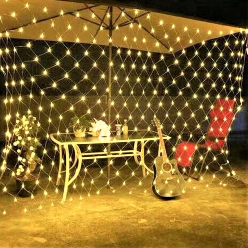 Instalatie Led Perdea Plasa 360 Led-Uri 6X4M Fir Transparent Diverse Culori