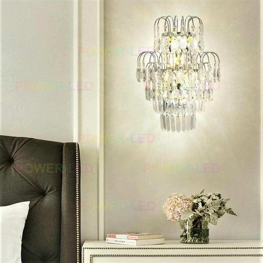 Aplica Perete Cristal April Argintie Wall Light Fixtures