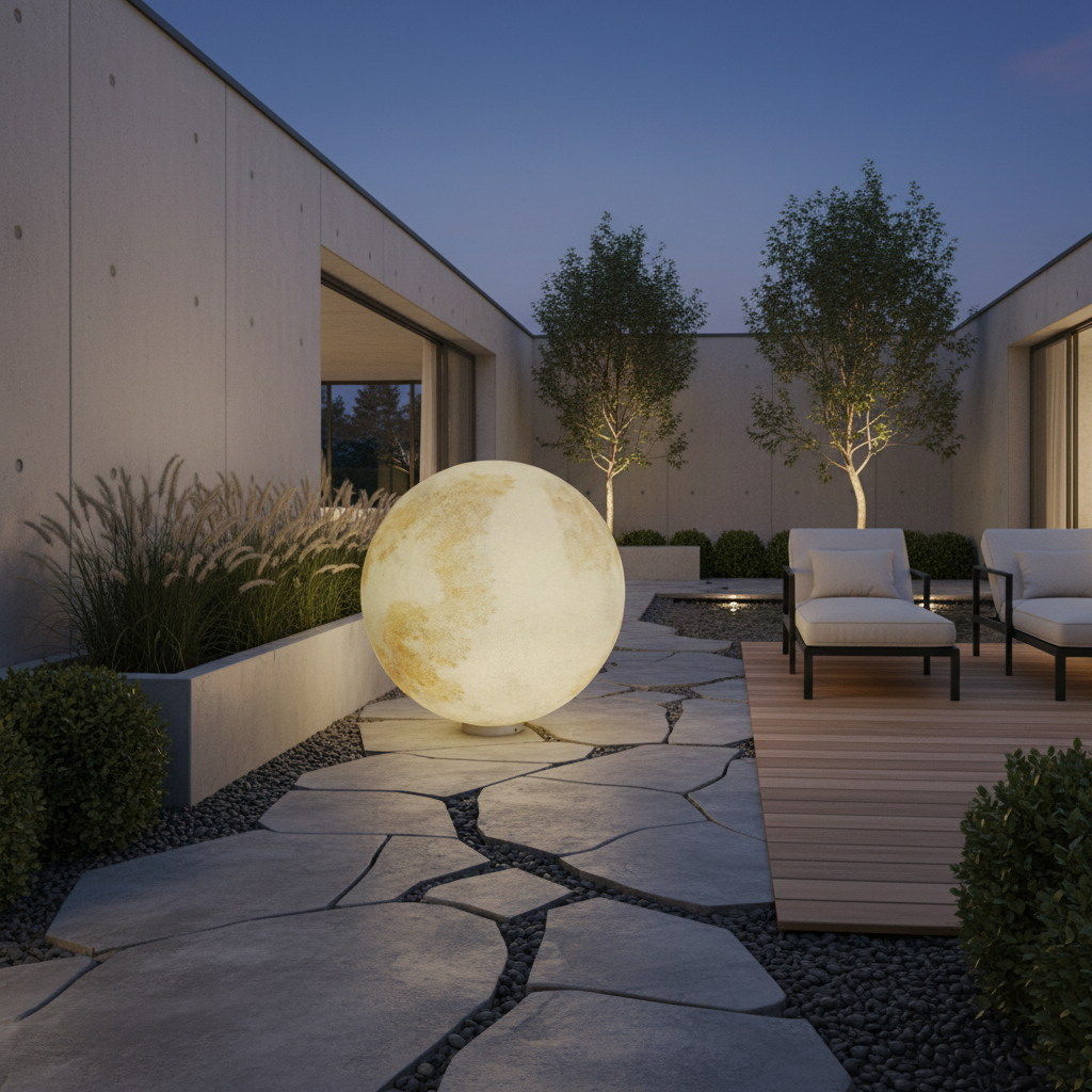 Glob Abajur Mat Exterior MOONGLOW 100CM