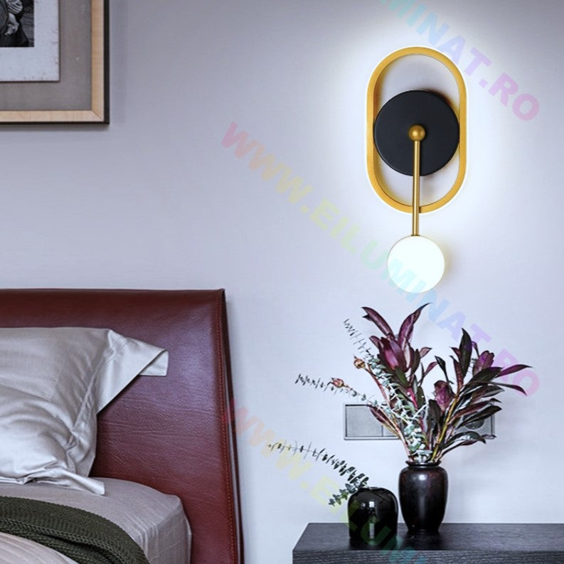 Aplica Led 32W Nordic Style Ovala Wall Light Fixtures