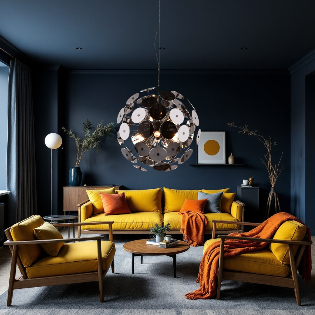 Lustra Disco 6xE14 Suspendata CHROME / SUSPENDATE Lighting Fixtures