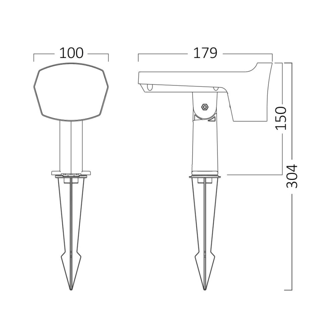 Stalp LED Gradina cu Incarcare Solara 12W STALPISOR ORNAMENTAL SOLAR / NEAGRA SOLAR LIGHT