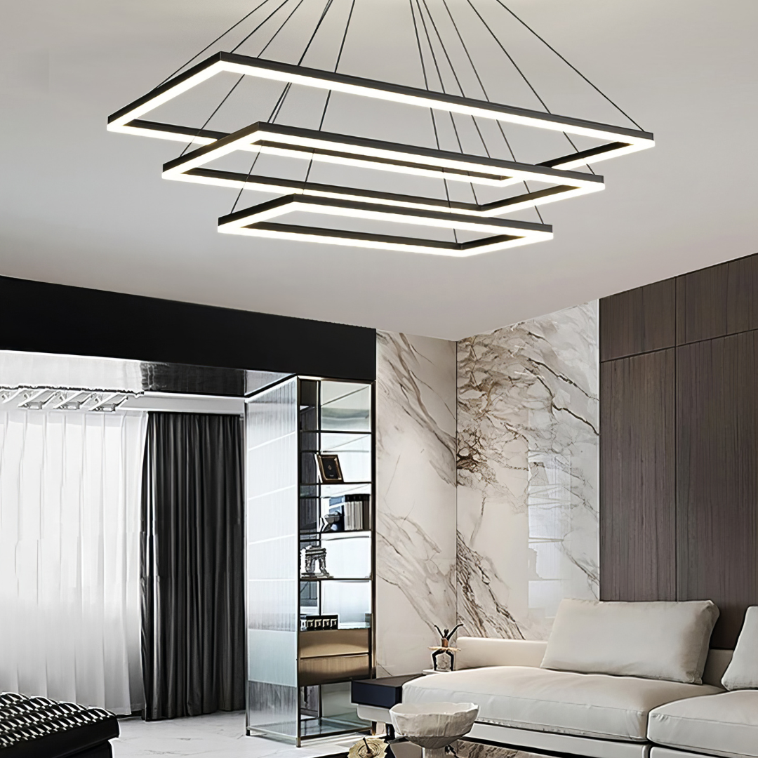 Lustra LED Suspendata Neagra NEAGRA / SUSPENDATE Lighting Fixtures